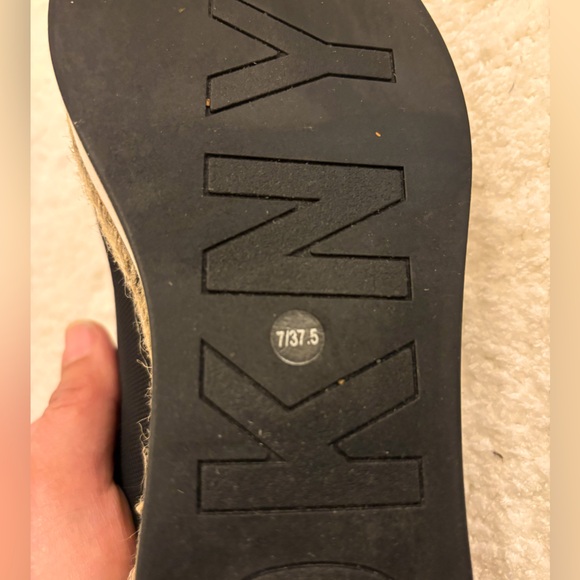 DKNY Black Slip-On Sneakers for Women, Dkny lior platform espadrilles size 7,5 - Picture 12 of 15